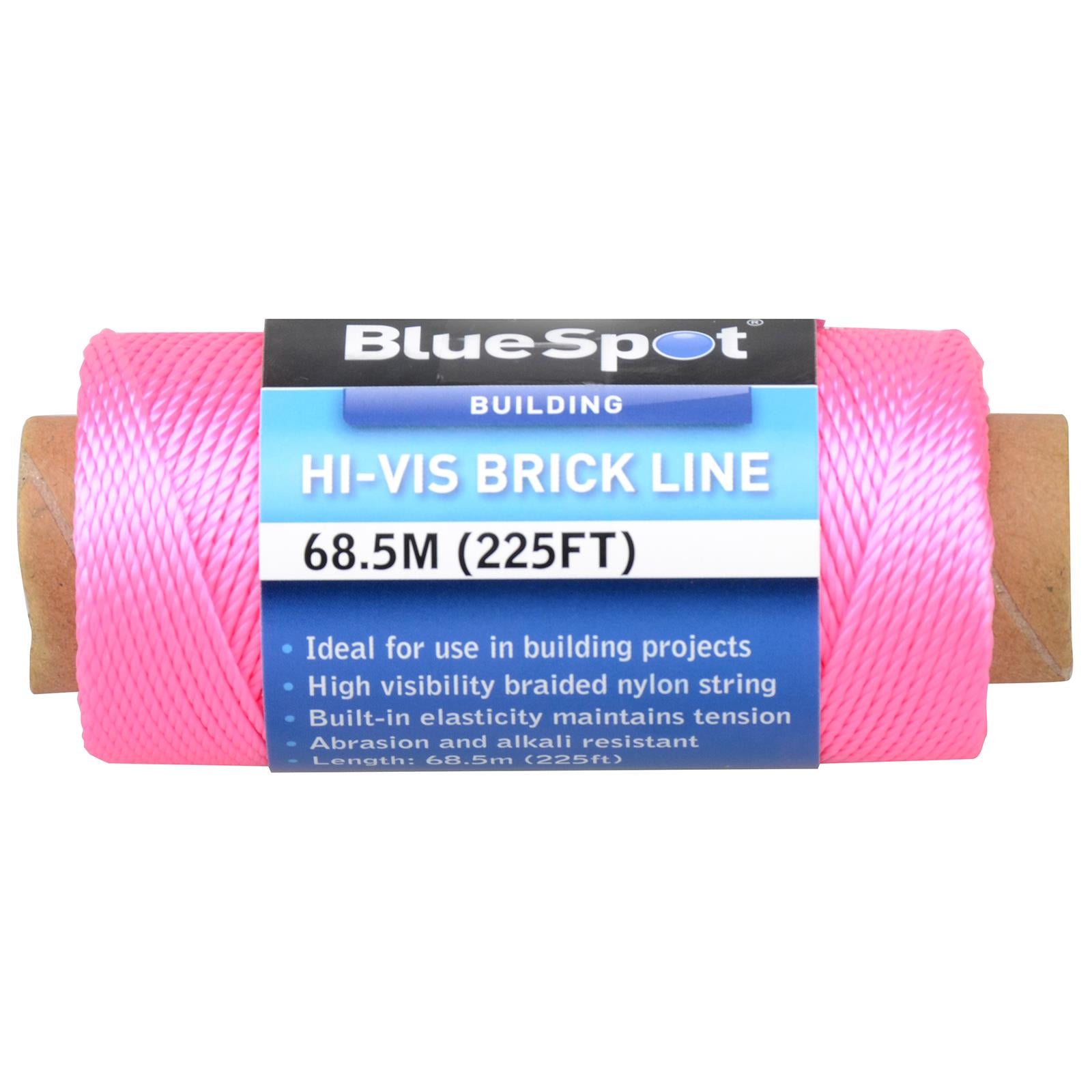 BlueSpot Hi-Vis Builders Brick Line Pink 68.5m 225ft