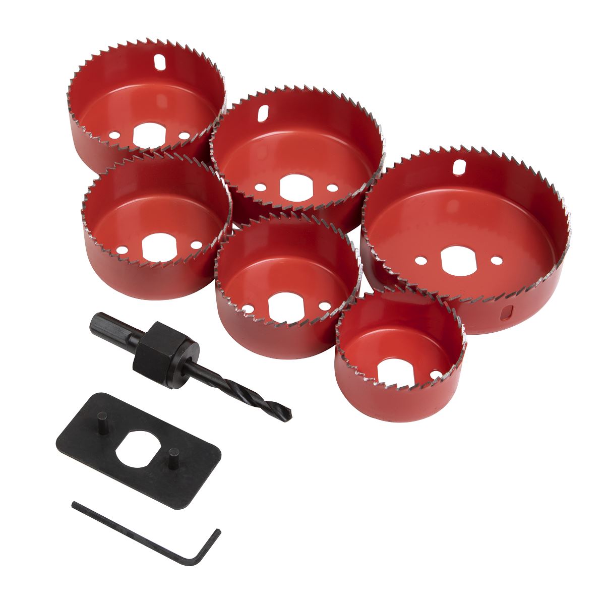 Worksafe by Sealey Downlight Hole Saw Kit 9pc