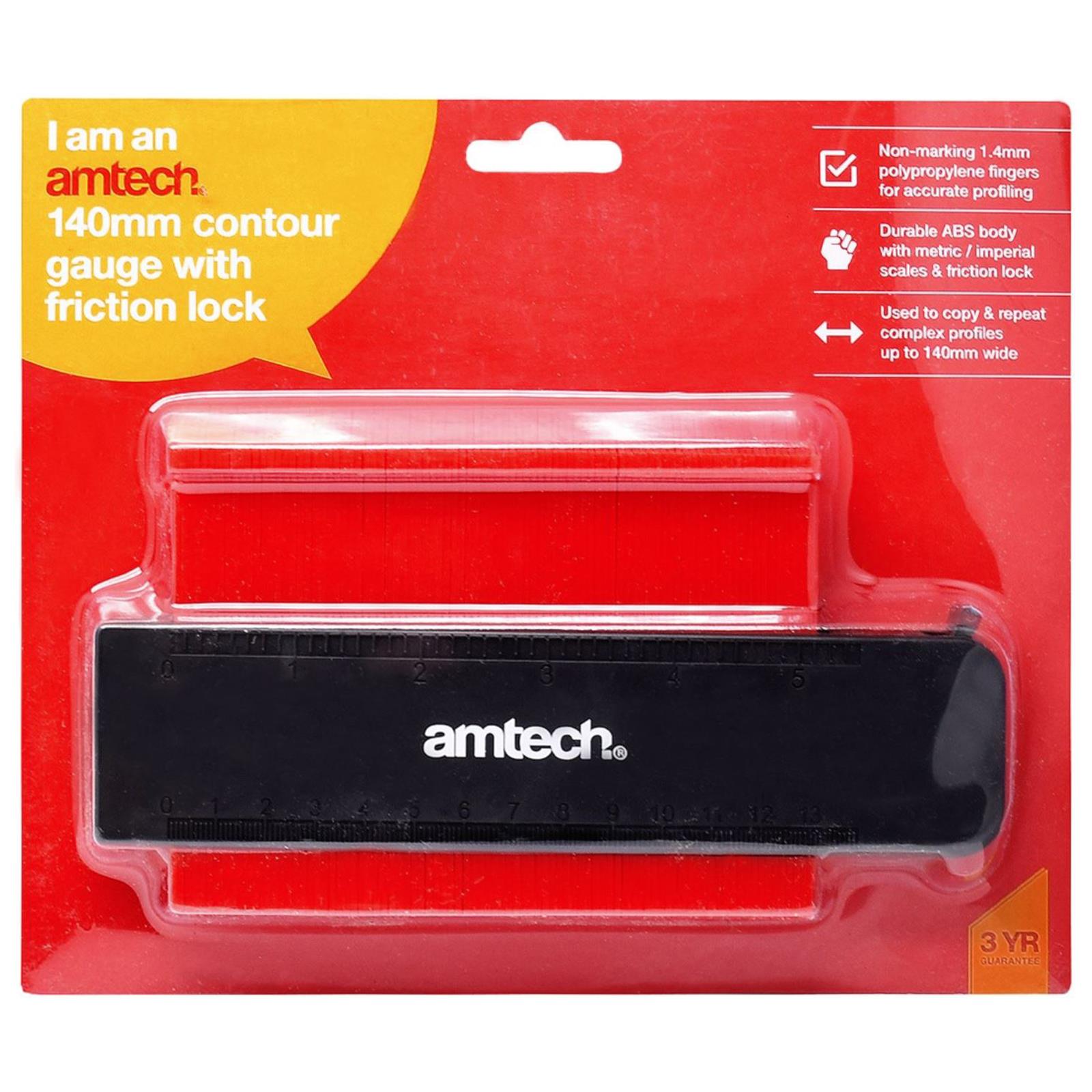Amtech Contour Gauge With Friction Lock 140mm (5 Inch)