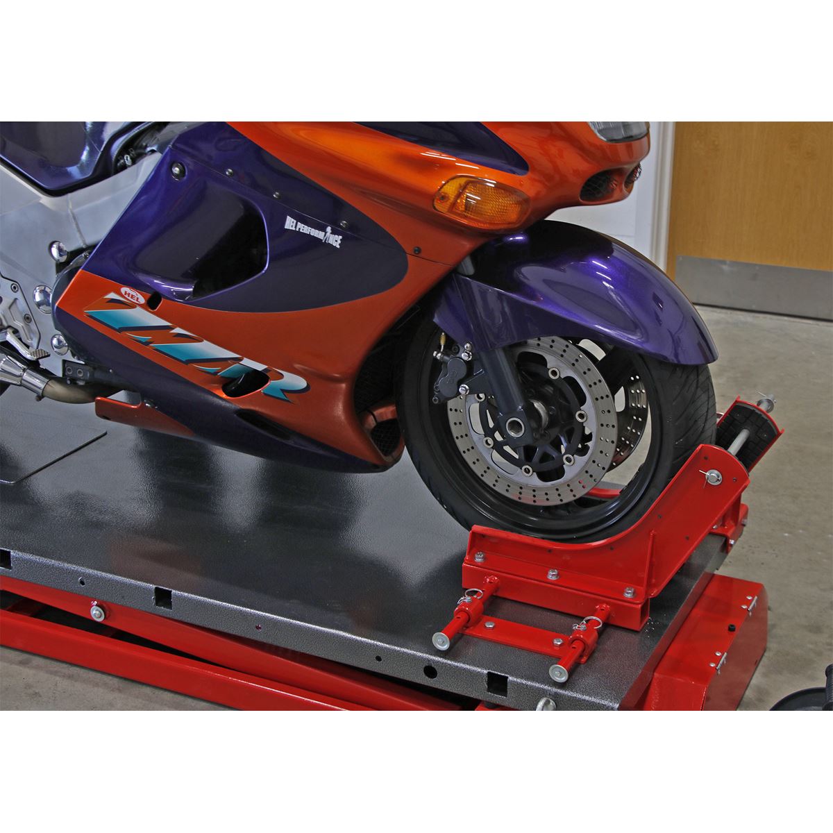 Sealey Motorcycle Lift 680kg Capacity Heavy-Duty Electro/Hydraulic