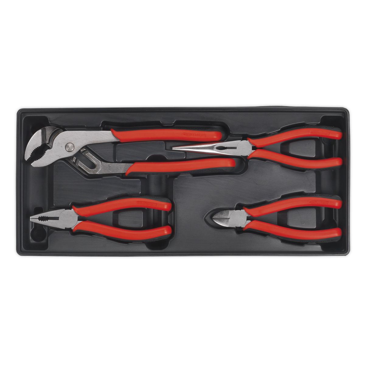 Sealey Premier Tool Tray with Pliers Set 4pc