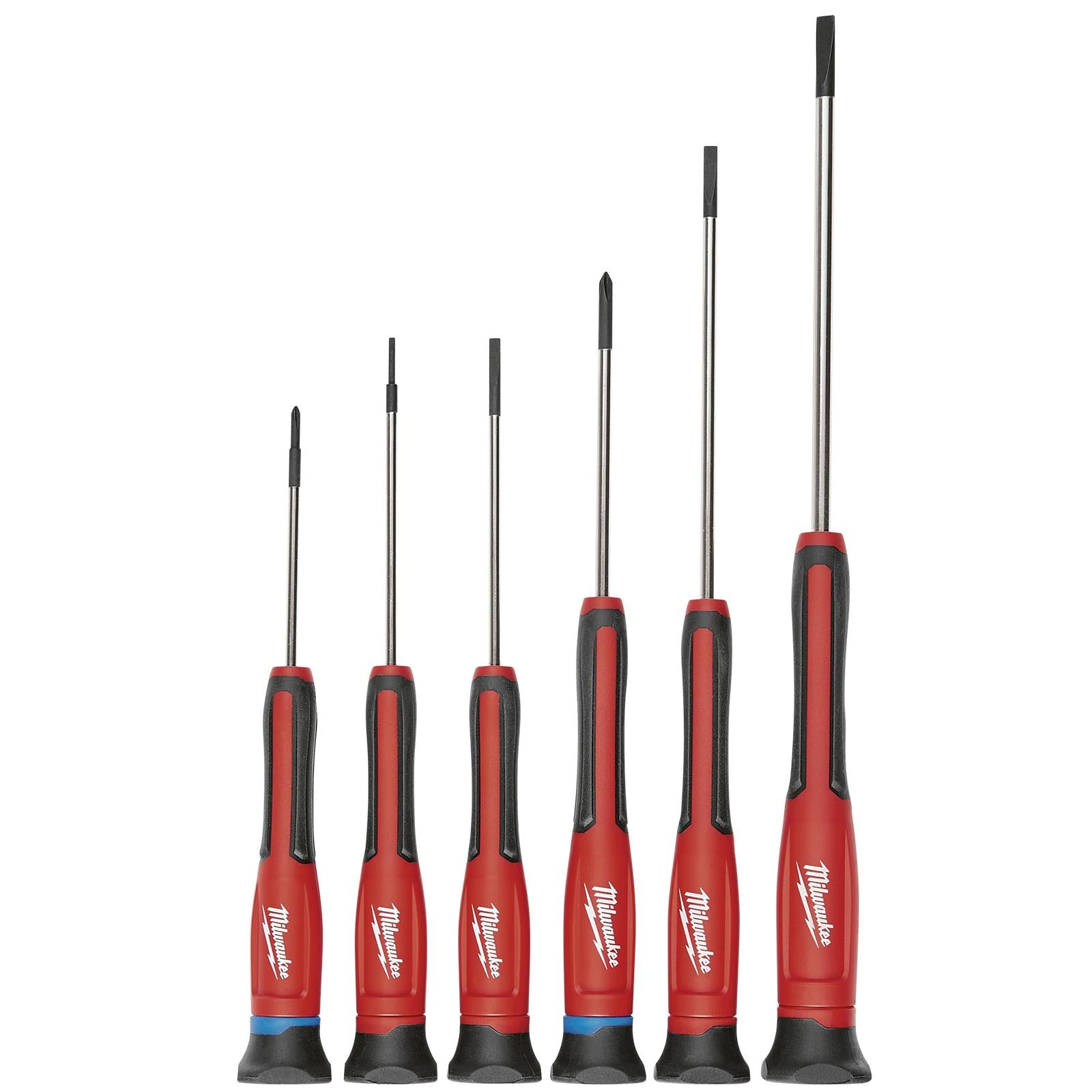 Milwaukee Precision Screwdriver Set 6 Piece Phillips Slotted