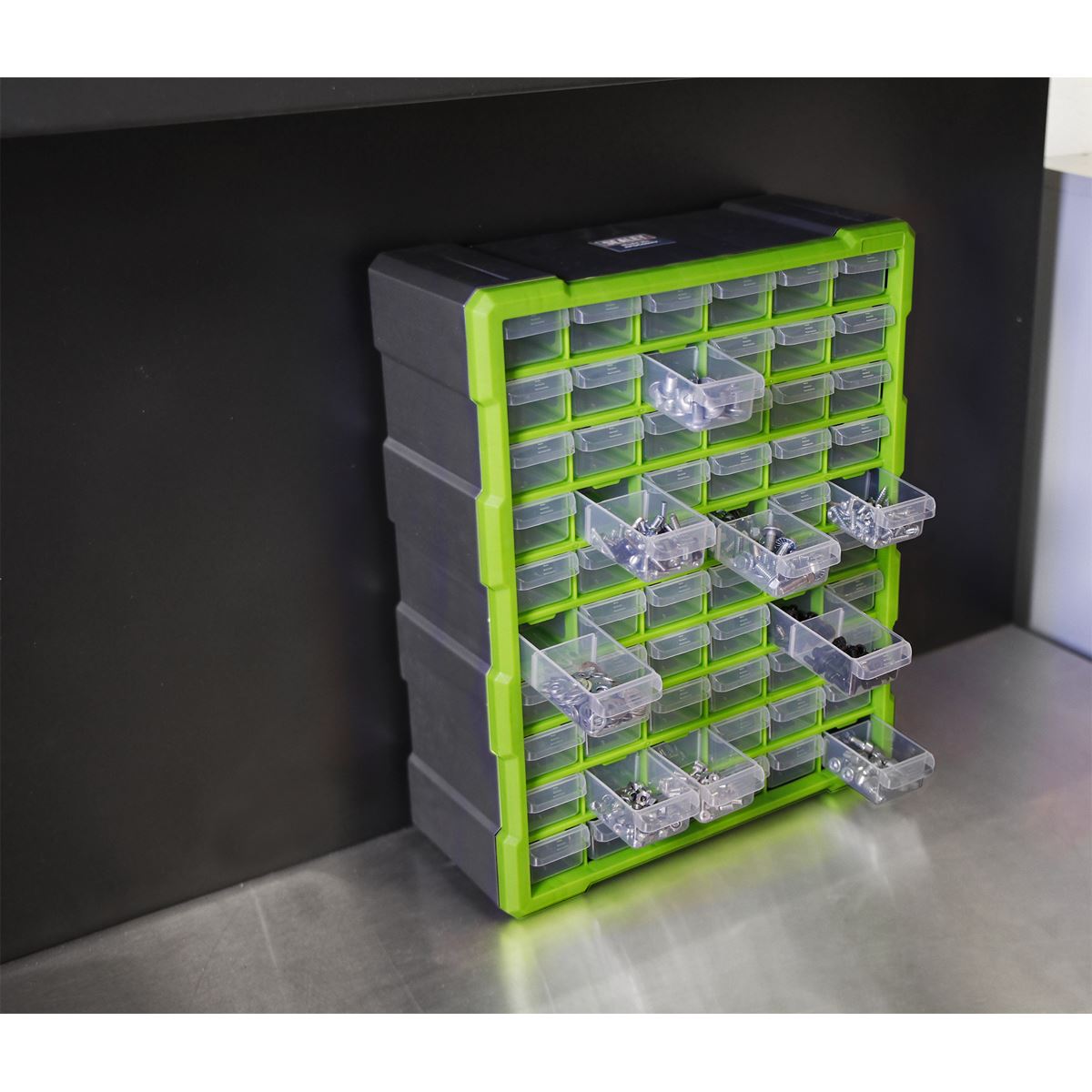 Sealey Cabinet Box 60 Drawer - Green/Black