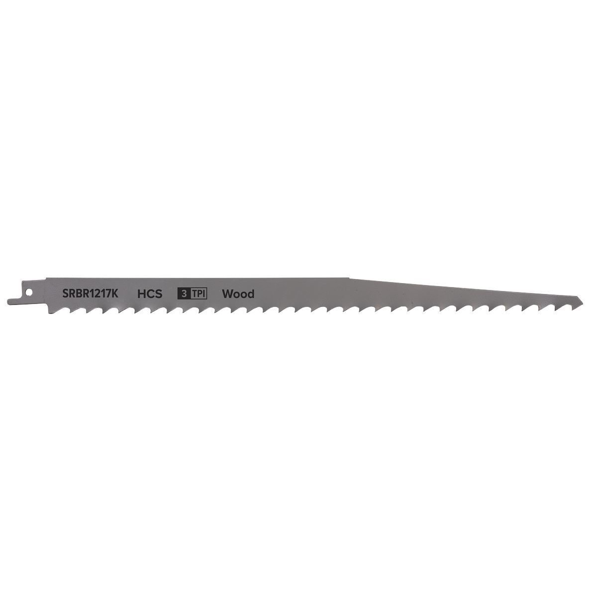 Sealey Reciprocating Saw Blade Pruning & Coarse Wood 300mm 3tpi - Pack of 5