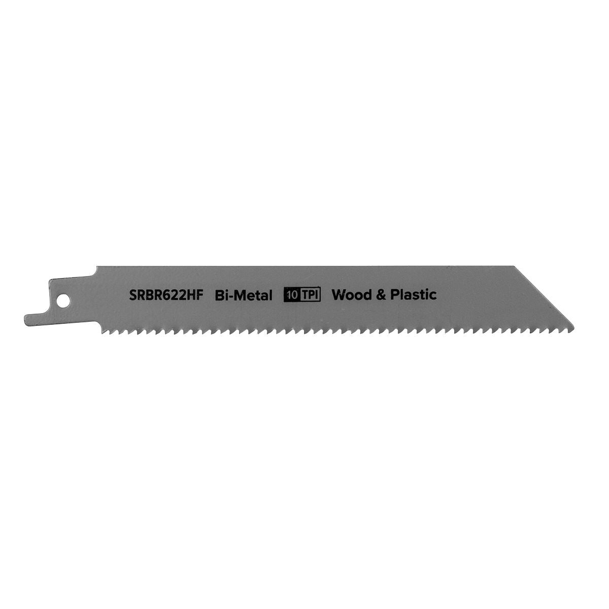Sealey Reciprocating Saw Blade Wood & Plastics 150mm 10tpi - Pack of 5