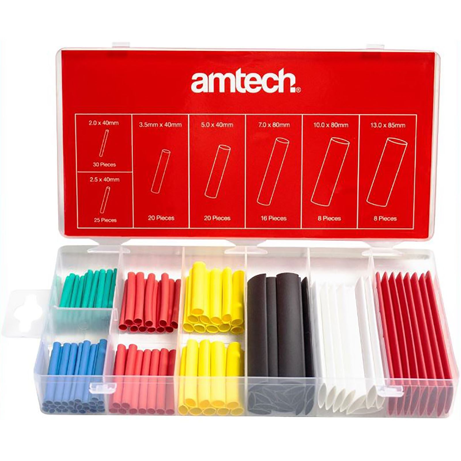 Amtech 127 Piece Colour Shrink Wrap Assortment