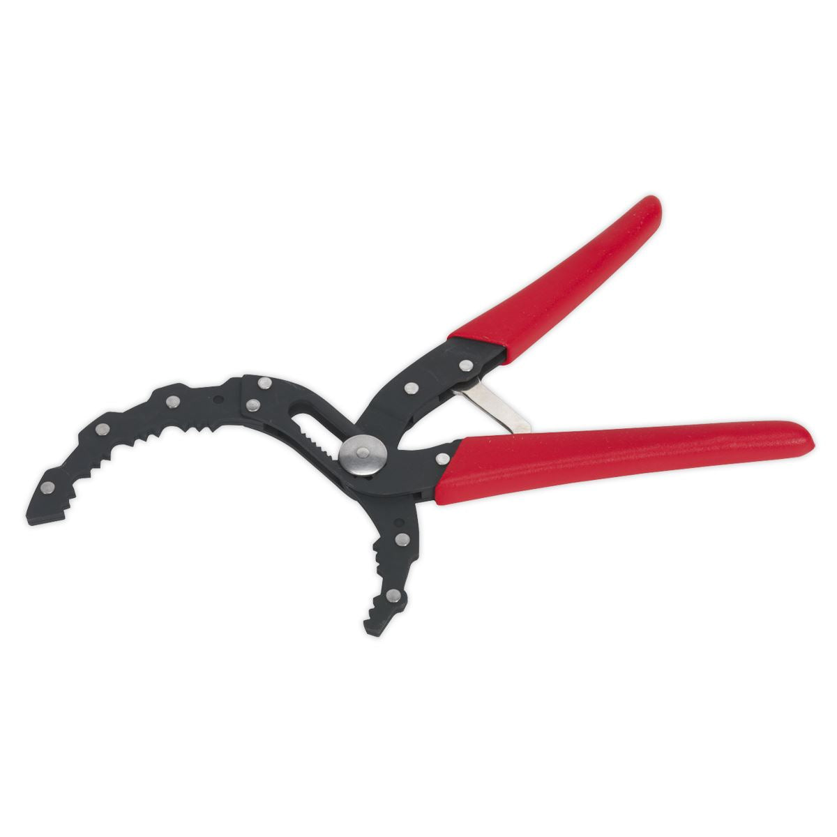 Sealey Auto-Adjusting Oil Filter Pliers Serrated Jaws Layered Steel