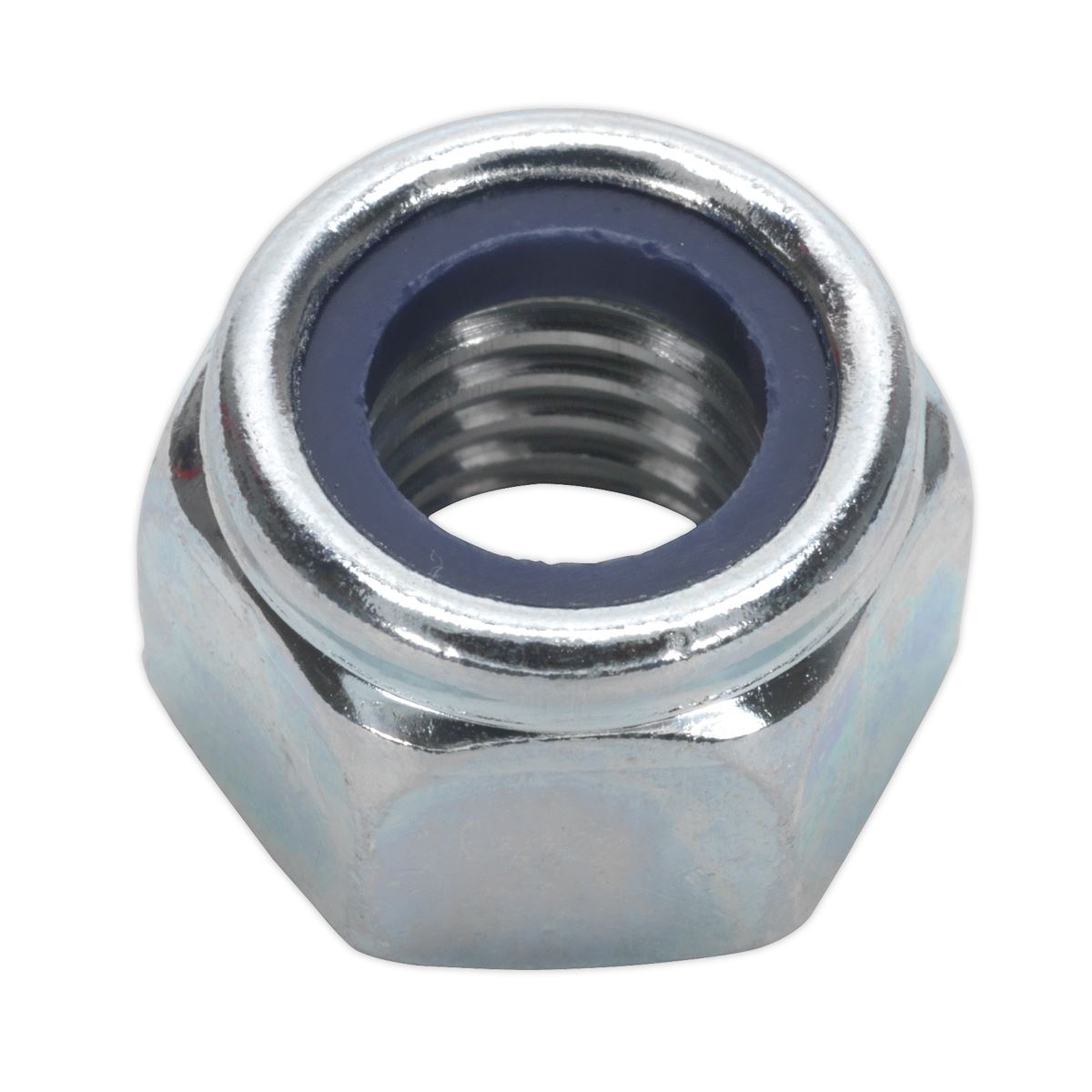 Sealey 25 Pack M12 Zinc Plated Nylon Lock Nuts DIN 982 1.75 Pitch