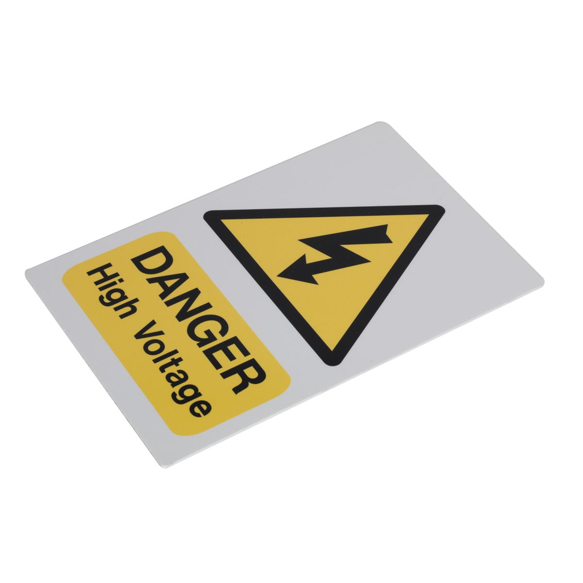 Sealey High Voltage Warning Sign 200 x 300mm