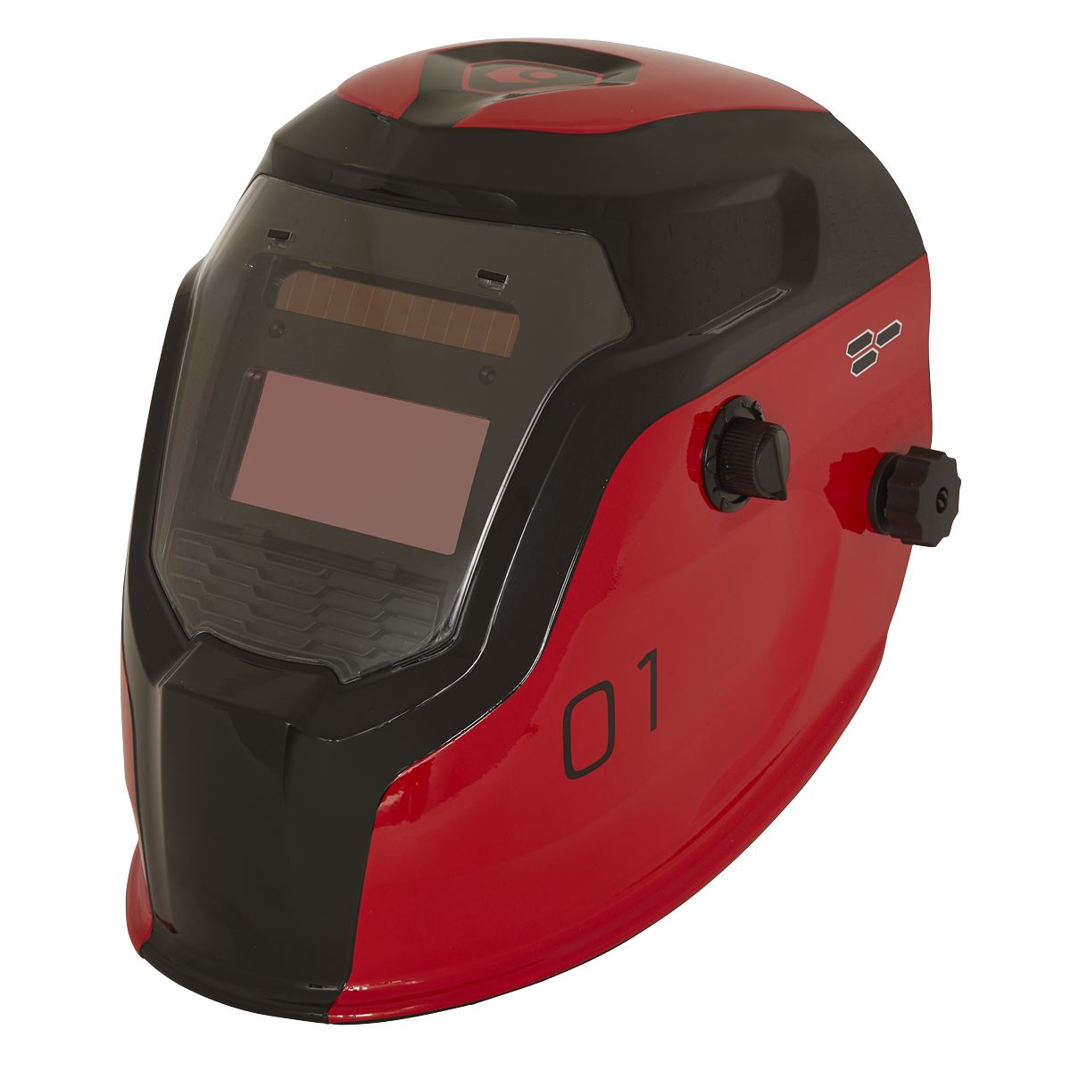 Sealey Auto Darkening Welding Helmet Shade 9-13 Red