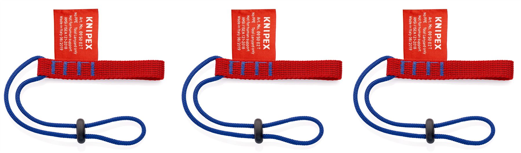 Knipex Tool Tether Adapter Strap 3 Pack Working at Height 1.5kg Max Load 00 50 02 T BK