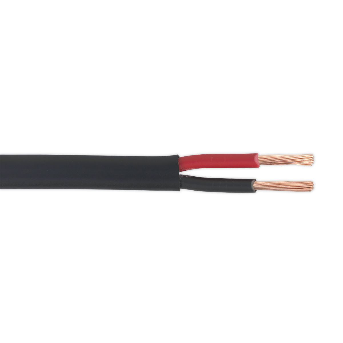 Sealey Automotive Cable Thick Wall Flat Twin 2 x 2mm² 28/0.30mm 30m Black
