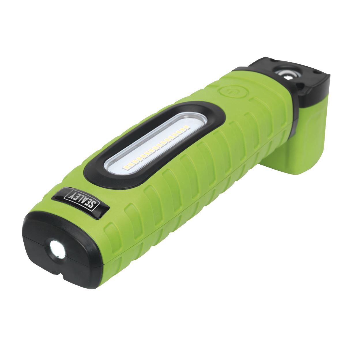 Sealey Rechargeable 360° Inspection Light 10W & 3W SMD LED Green 2 x Lithium-ion