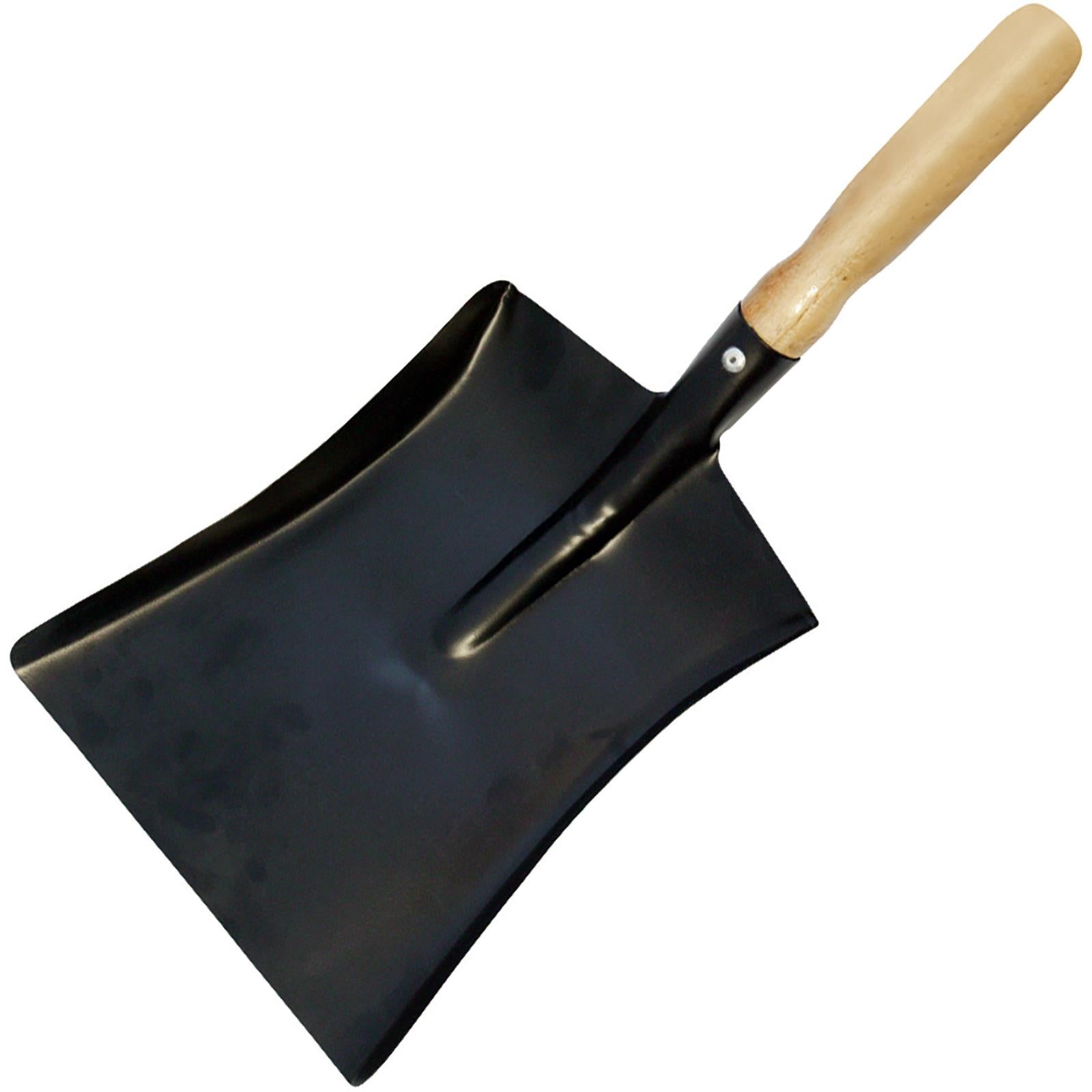 Silverline 230mm Dust Pan Hardwood Handle Cleaning Dirt Scoop Shovel Steel