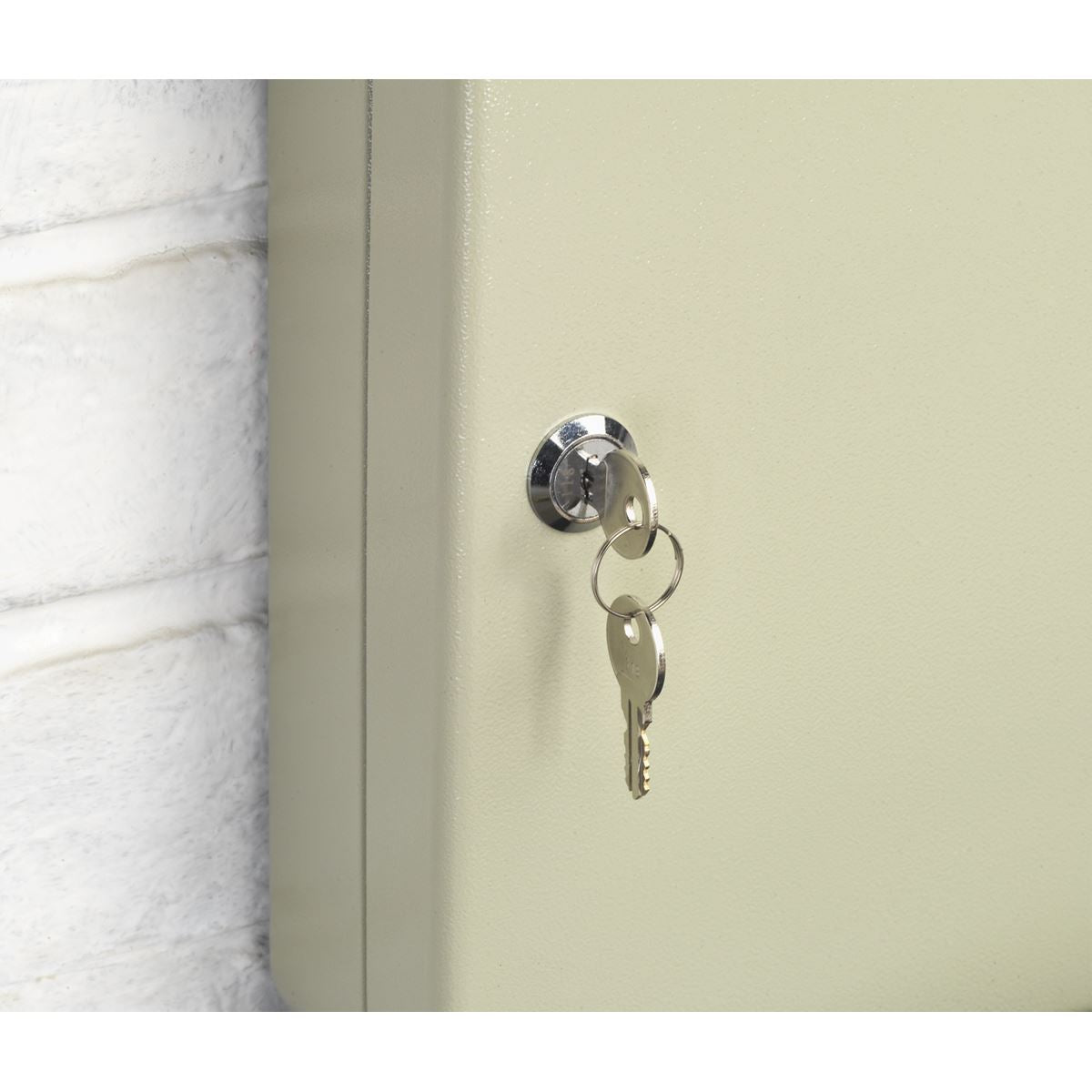 Sealey Security Key Cabinet with 20 Key Tags Coloured Wall Mounted