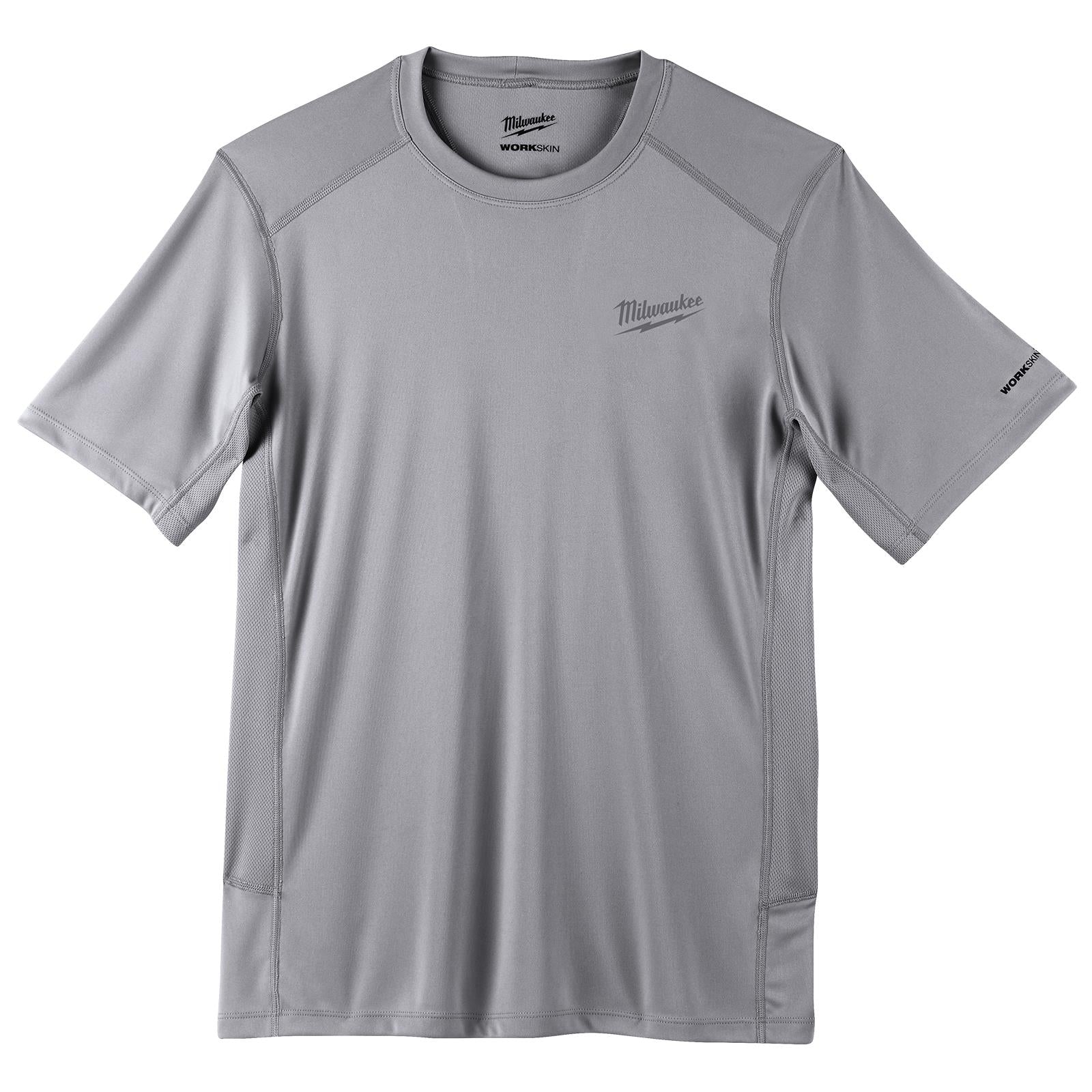 Milwaukee Short Sleeve Shirt Grey Workskin Light Weight Performance WWSSG