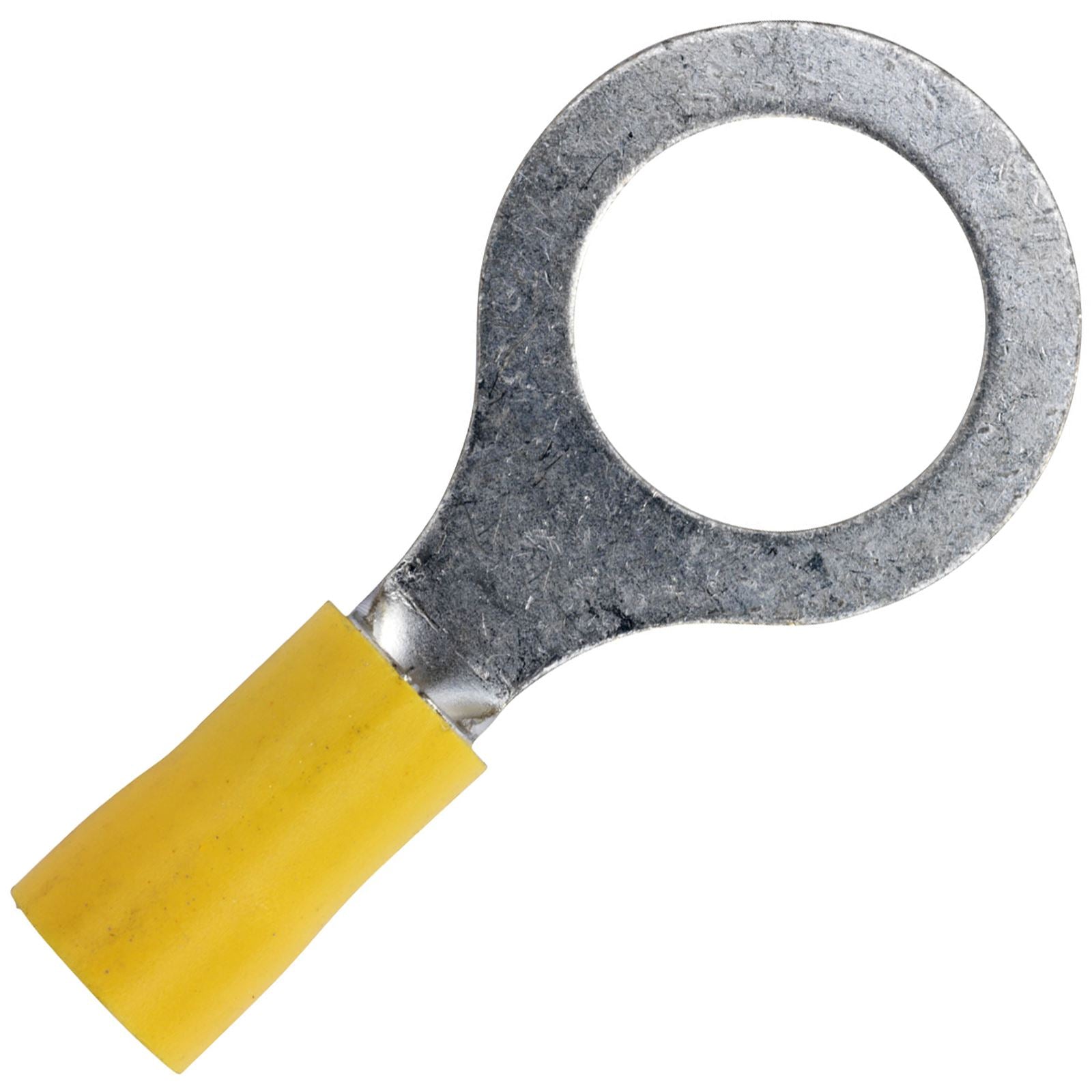 Sealey 100 Pack 13mm (1/2") Yellow Easy Entry Ring Terminal