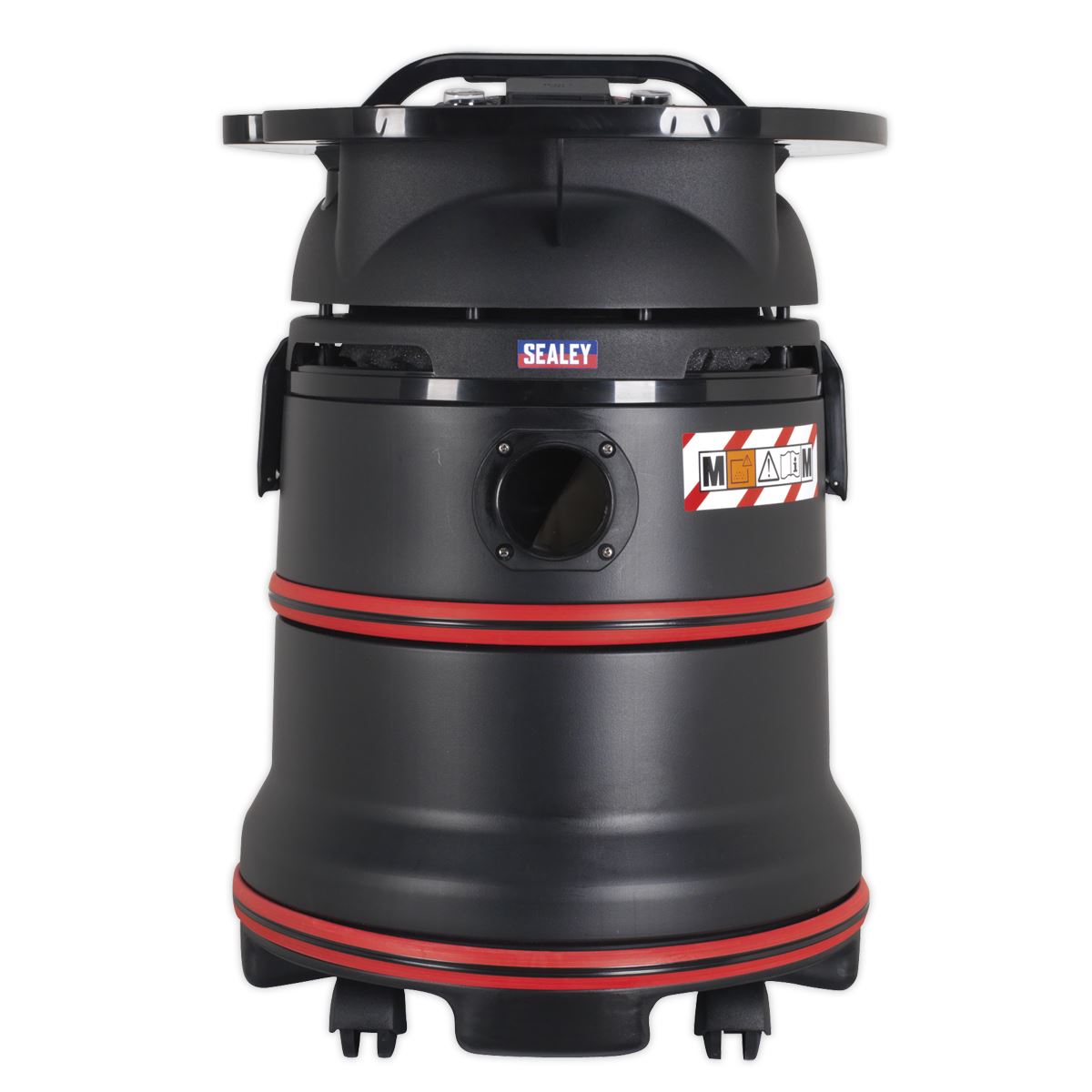 Sealey Vacuum Cleaner Industrial Wet/Dry 35L 1200W/230V Plastic Drum M Class Filtration Self-Clean Filter