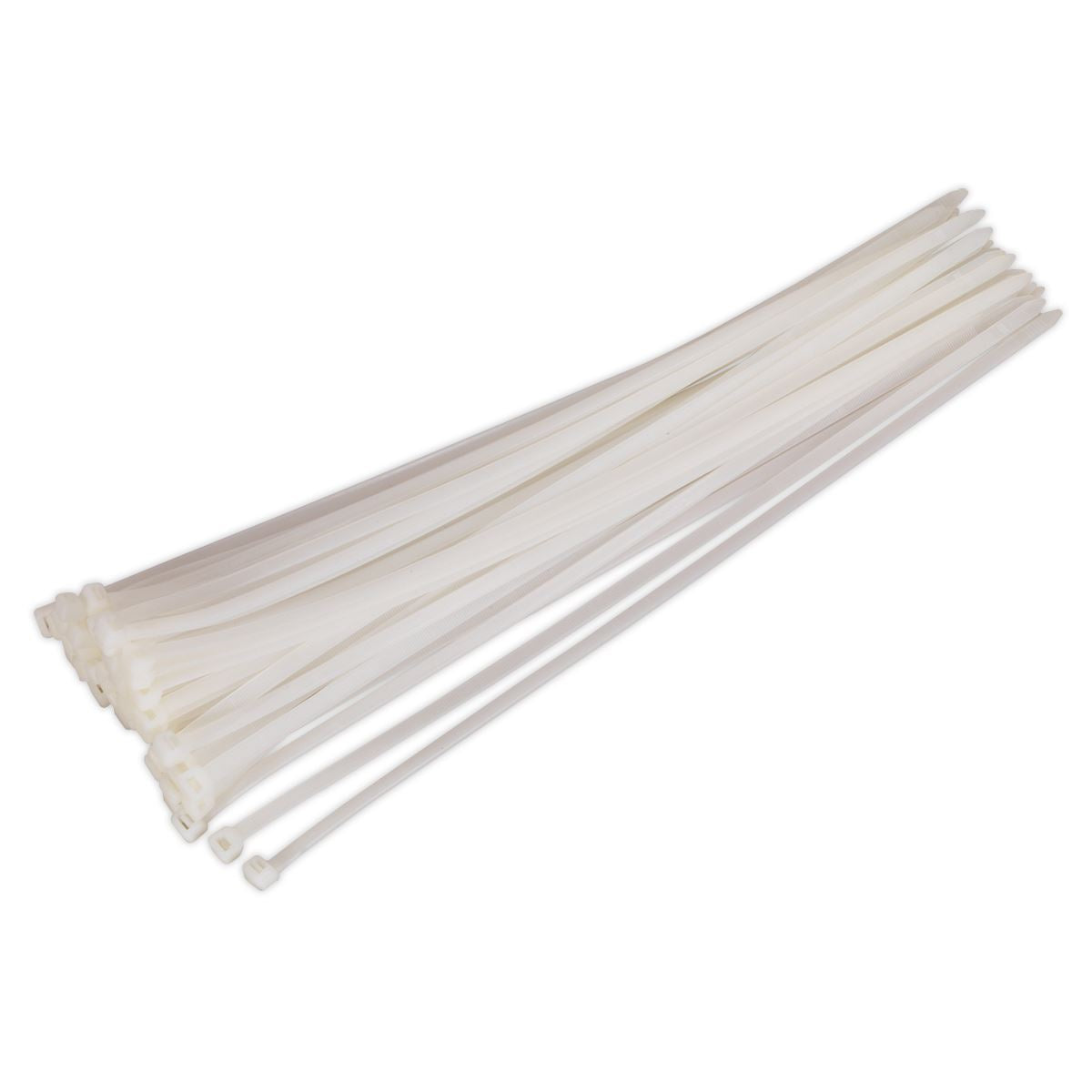 Sealey Cable Tie 450 x 7.6mm White Pack of 50