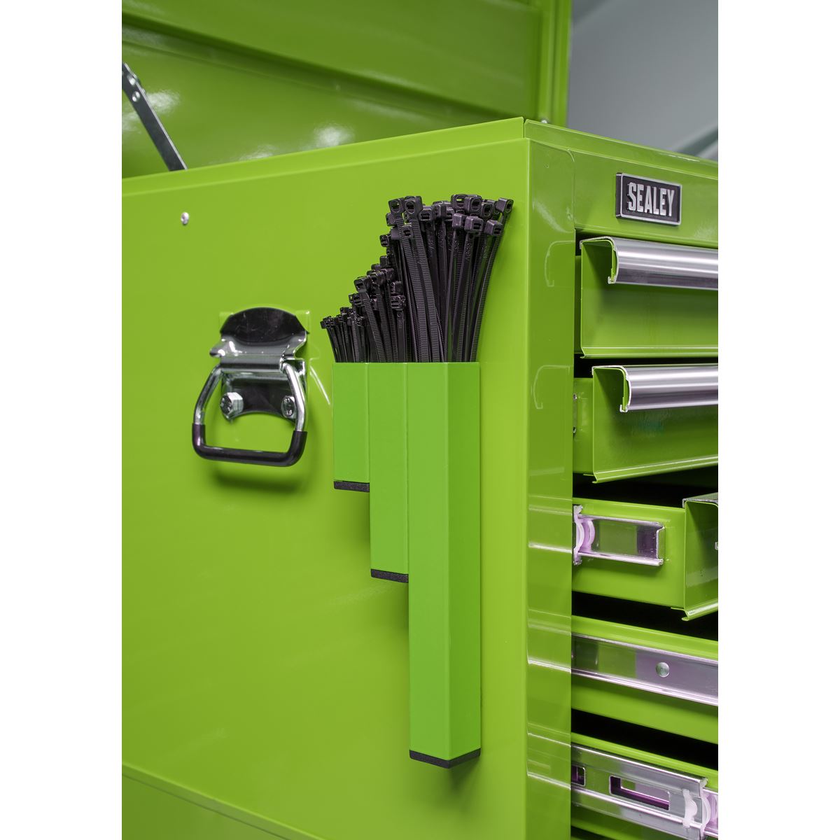 Sealey Magnetic Cable Tie Holder - Hi-Vis Green