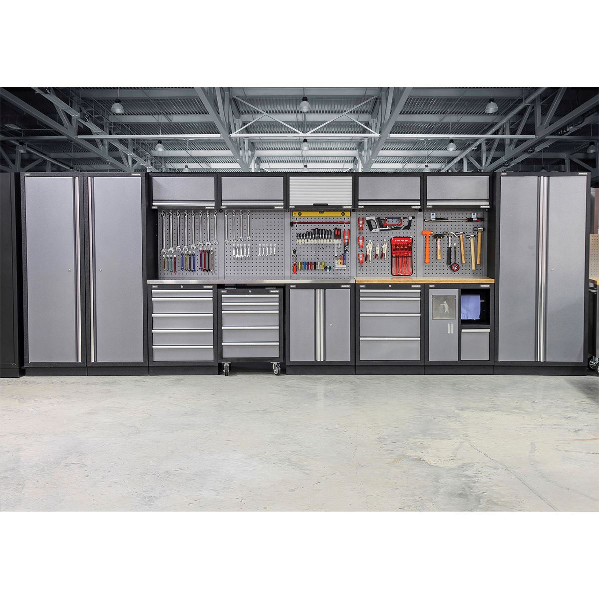 Sealey Superline Pro Superline PRO® 4.9m Storage System - Wood Worktop