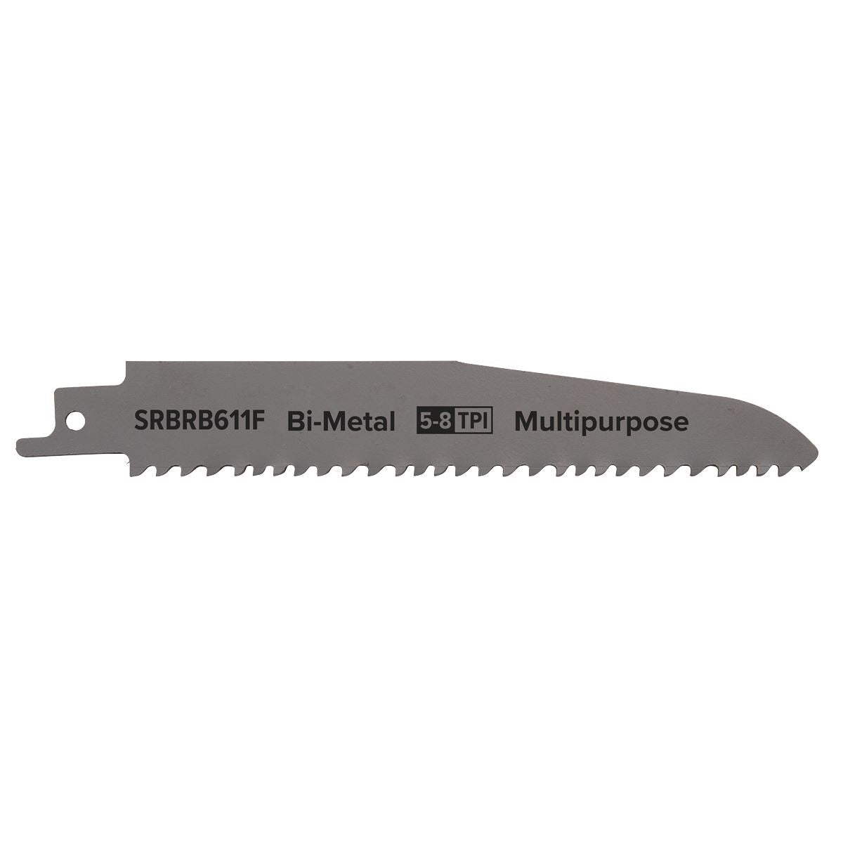 Sealey Reciprocating Saw Blade Multipurpose 150mm 5-8tpi - Pack of 5