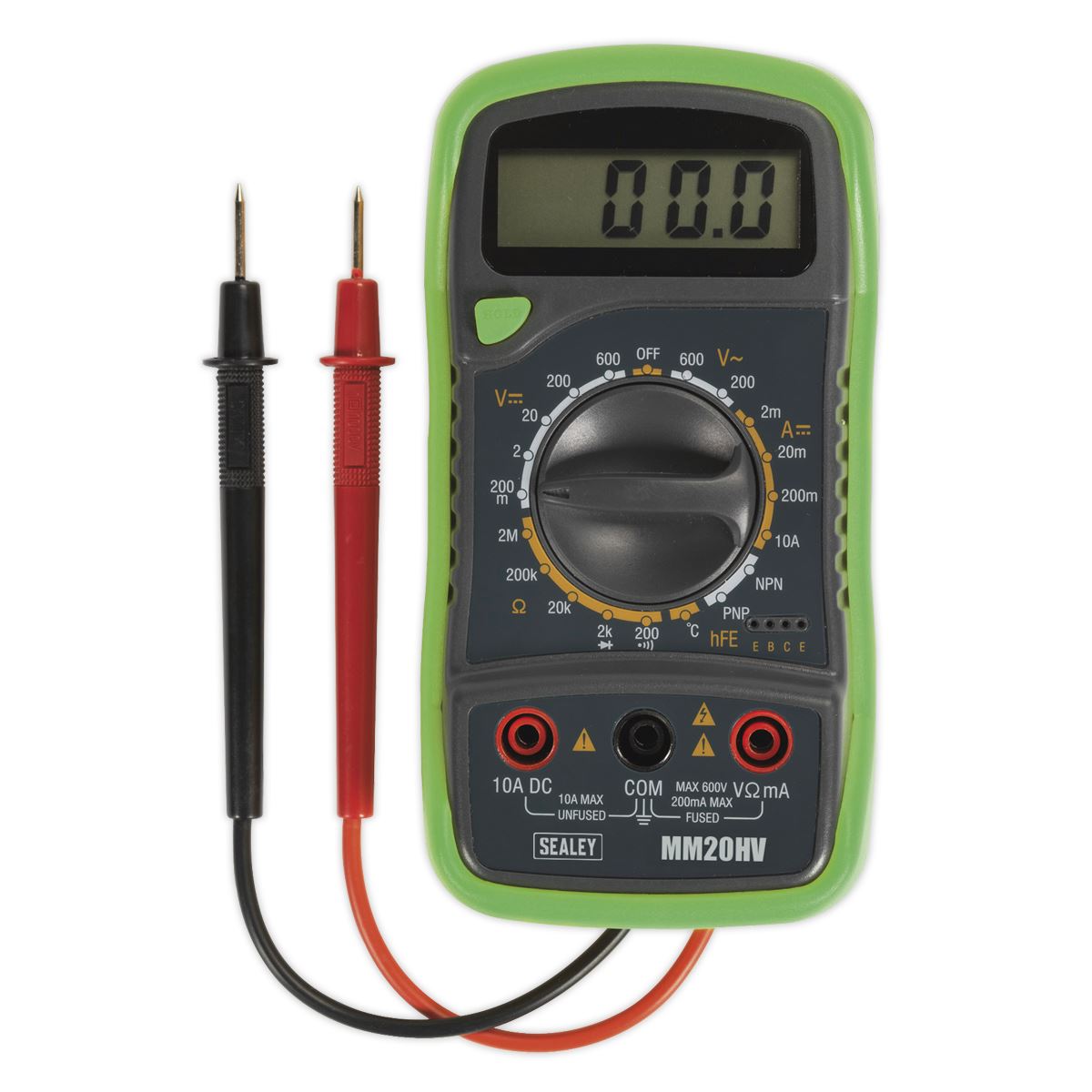 Sealey 8 Function Digital Multimeter with Thermocouple HV AC DC Current