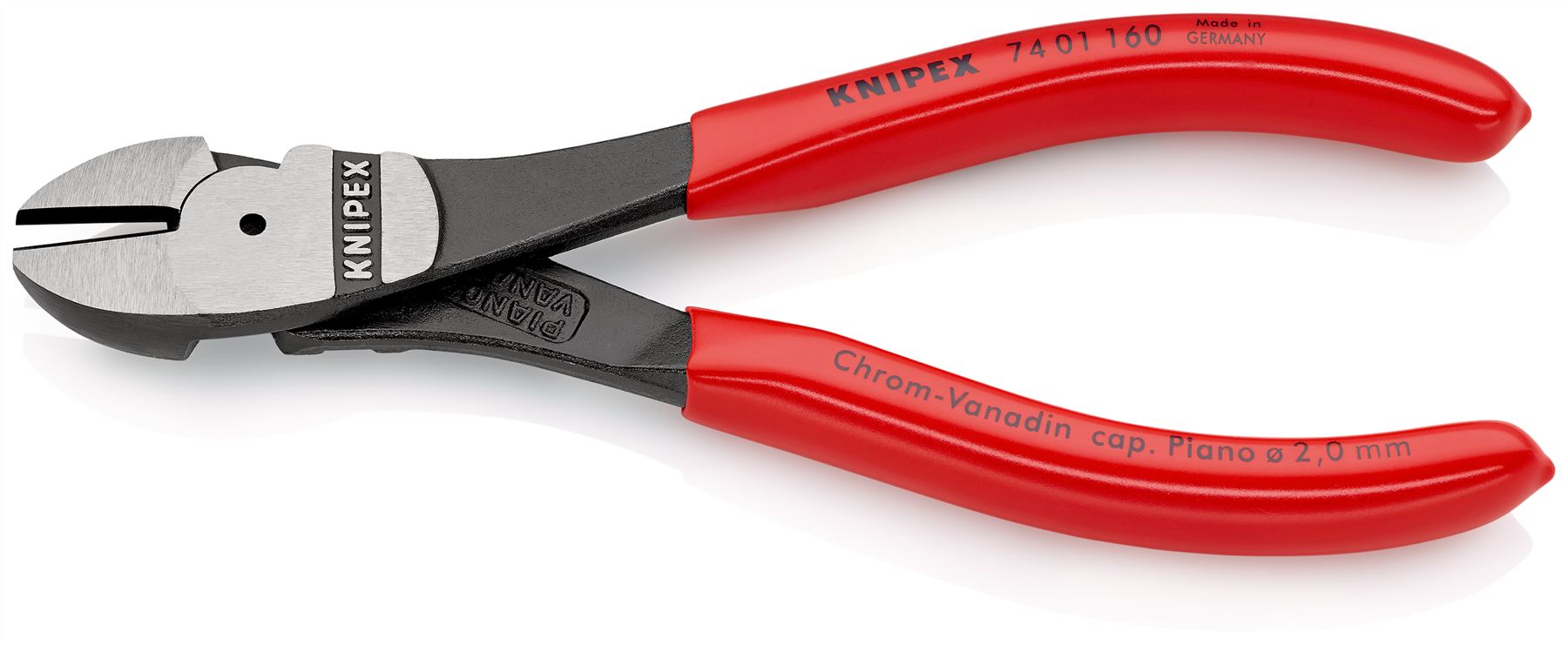 Knipex High Leverage Diagonal Side Cutting Pliers 160mm 74 01 160