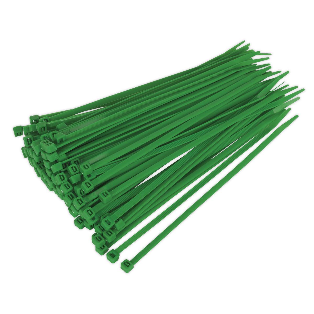 Sealey Cable Tie 200 x 4.4mm Green Pack of 100