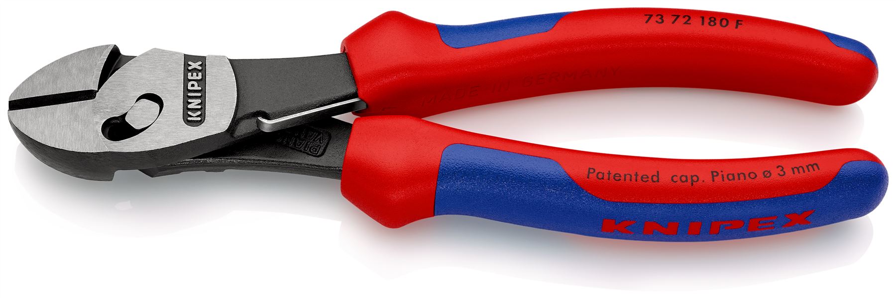 Knipex TwinForce High Performance Diagonal Cutters Cutting Pliers 180mm Opening Spring 73 72 180 F