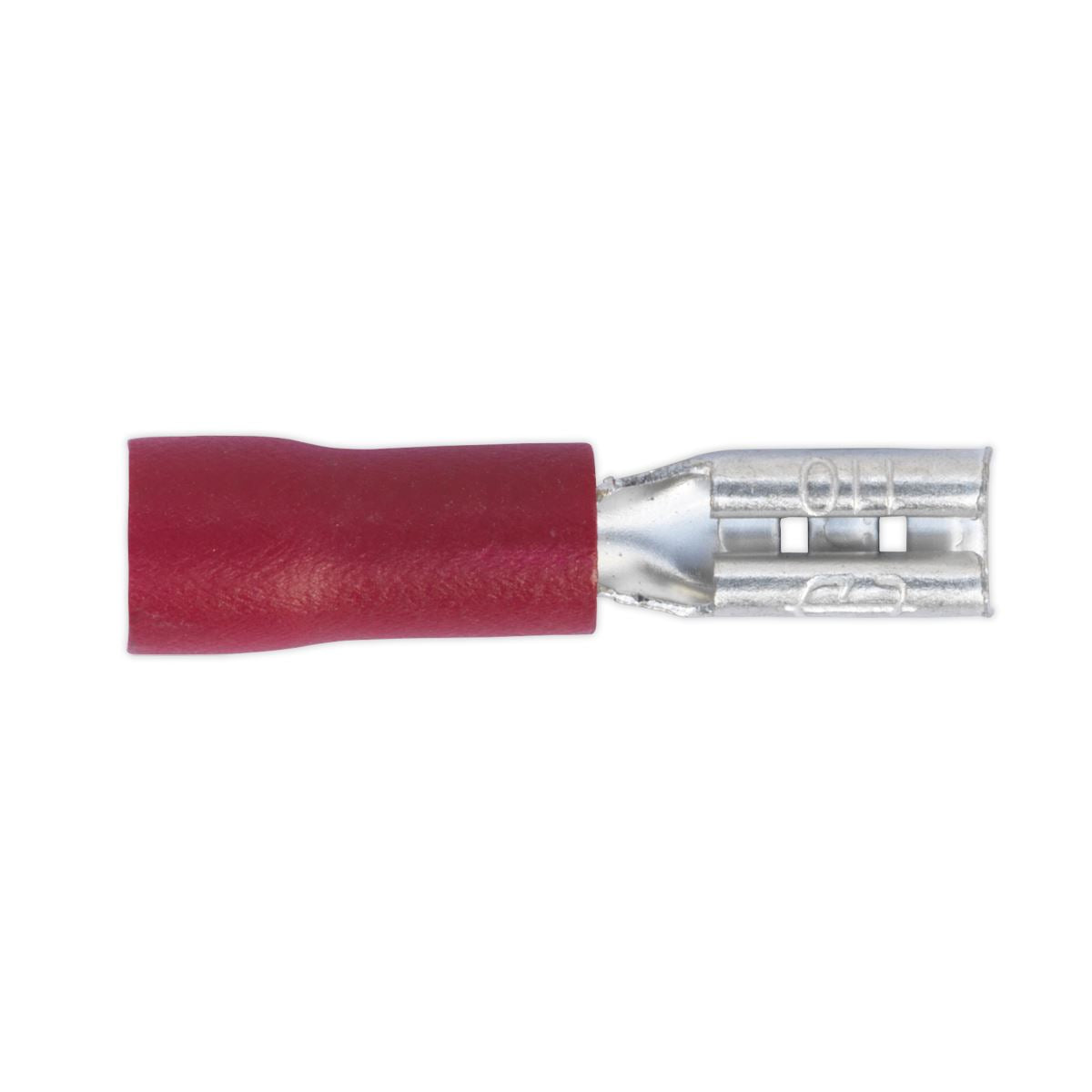 Sealey 100 Pack 2.8mm Red Push On Female Terminal