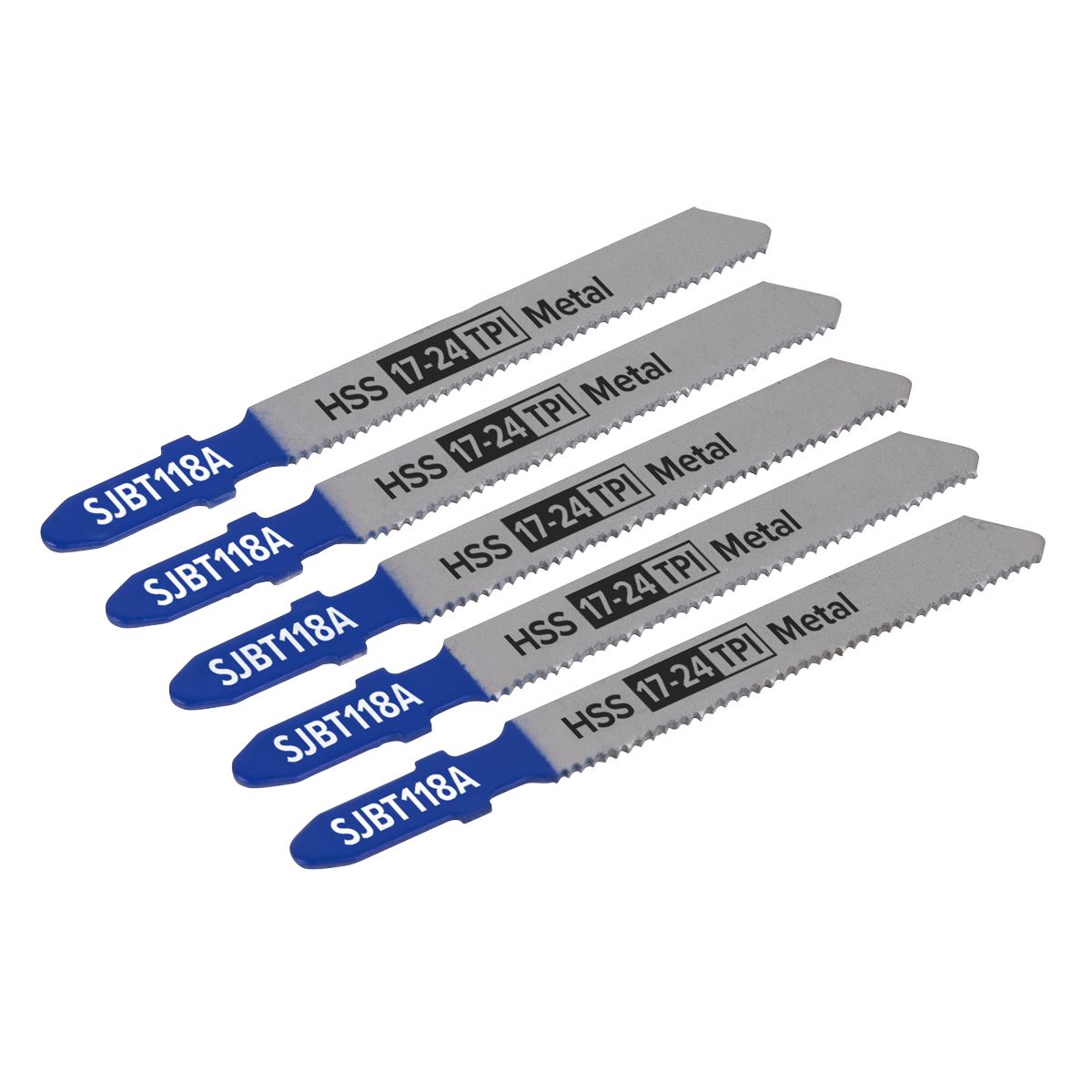 Sealey Jigsaw Blade Metal 92mm 17-24tpi - Pack of 5