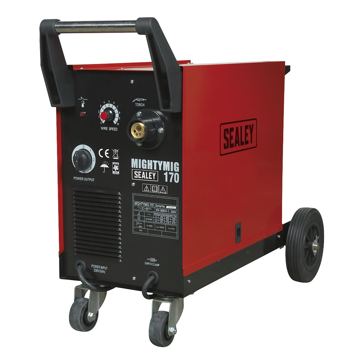 Sealey Professional Gas/No-Gas MIG Welder 170A with Euro Torch