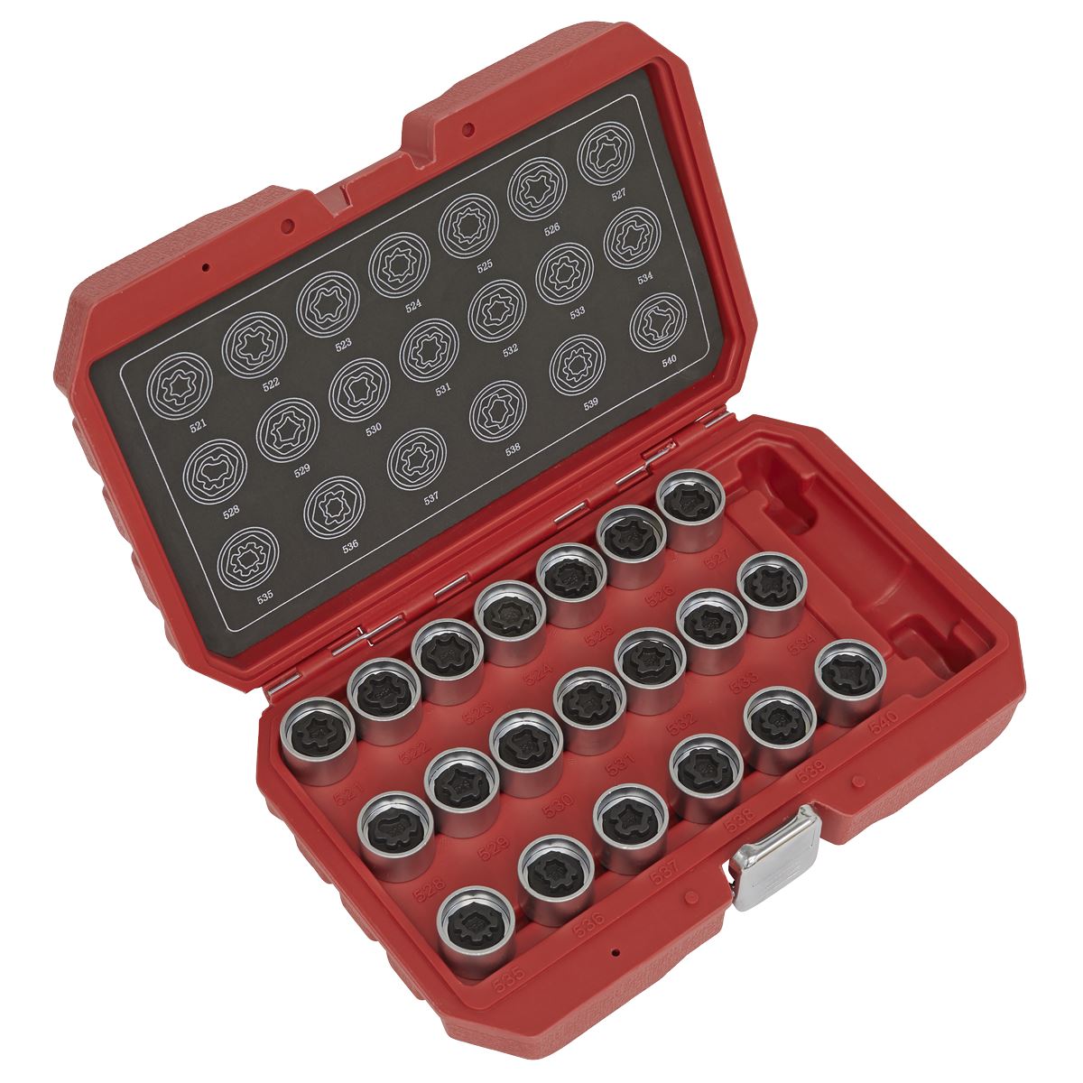Sealey Locking Wheel Nut Key Set 20pc - VAG