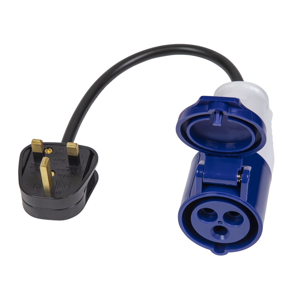 Worksafe by Sealey 13A/16A Trailing Socket & Cable Set