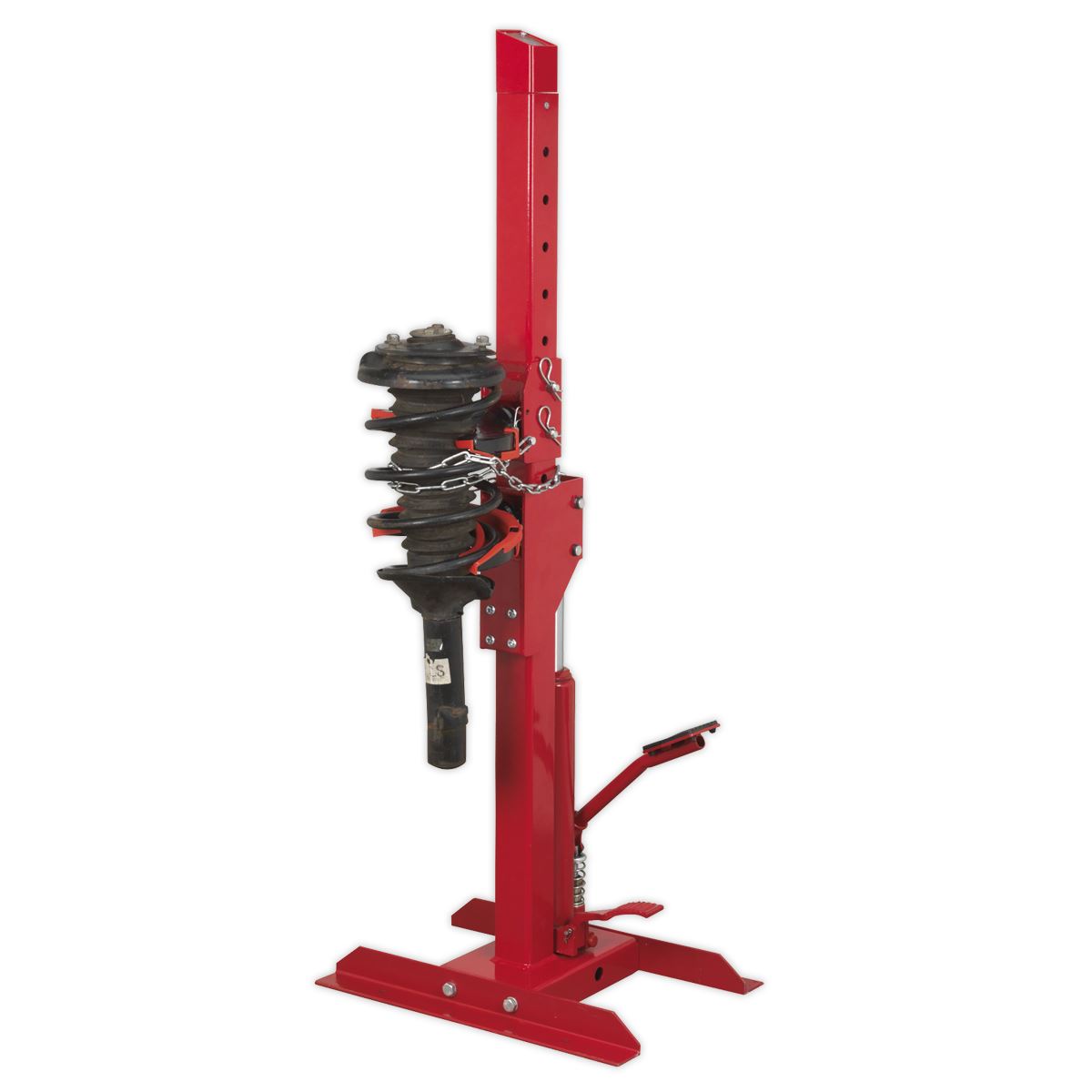 Sealey Coil Spring Compressing Station with Gauge Hydraulic 2000kg Capacity