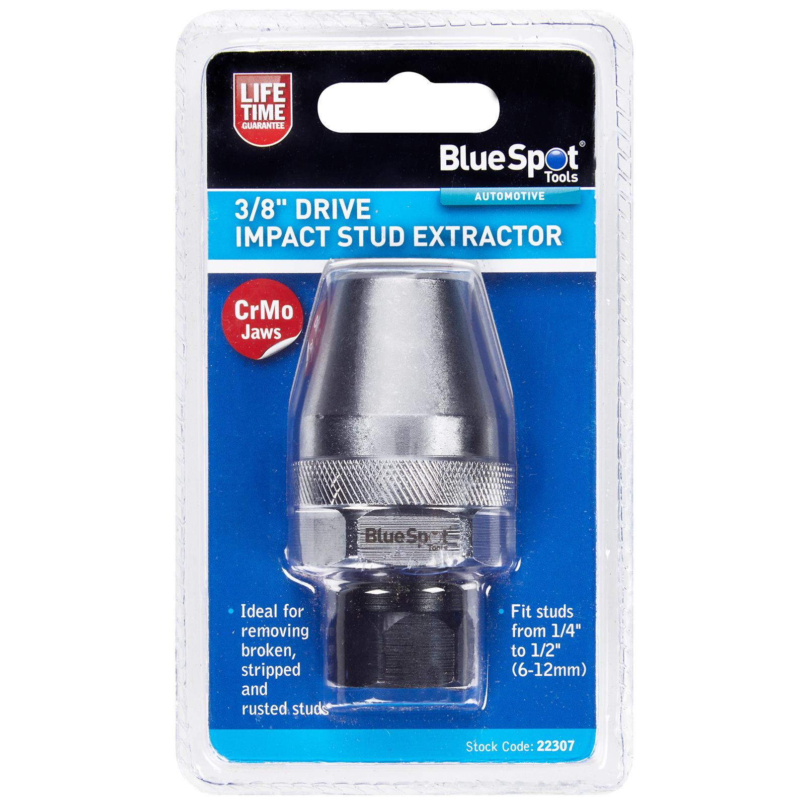BlueSpot Impact Stud Bolt Extractor Remover 3/8" Drive 6-12mm