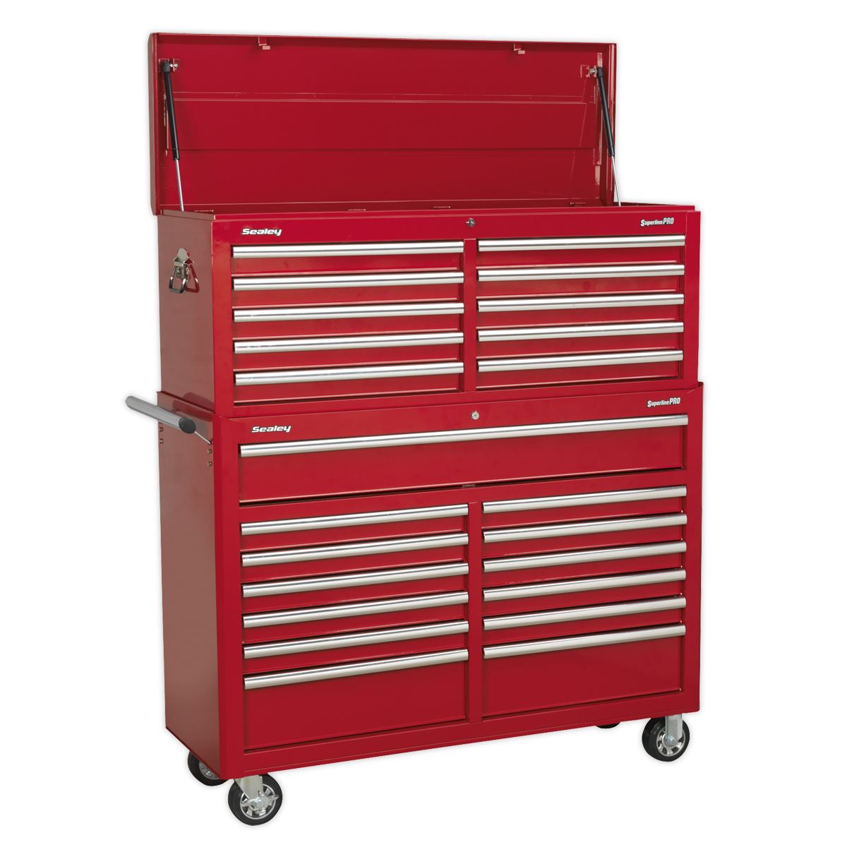 Sealey Superline Pro Tool Chest Combination 23 Drawer with Ball-Bearing Slides - Red