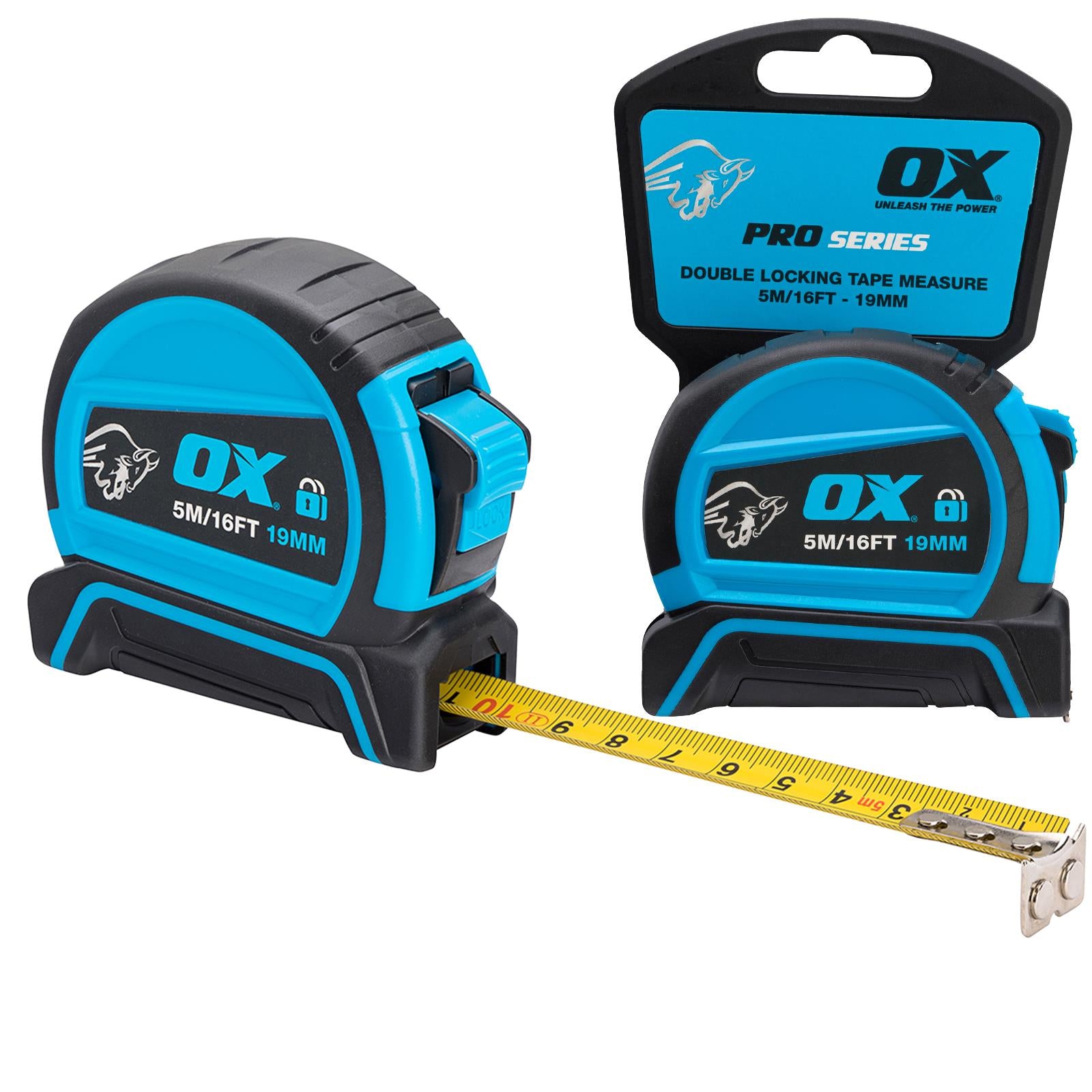 OX Tools Pro Dual Auto Lock Tape Measure 5m